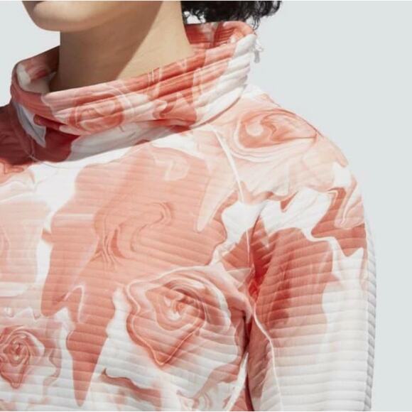 Adidas Women’s S White Orange Climalite Pullover Sweatshirt Running Top Gym - Picture 6 of 10